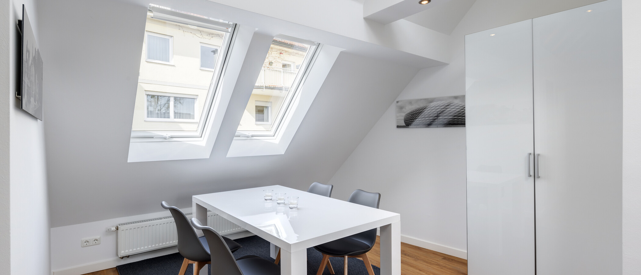 Dachgeschosswohnung München Schwabing 05 Wohnbereich 5576