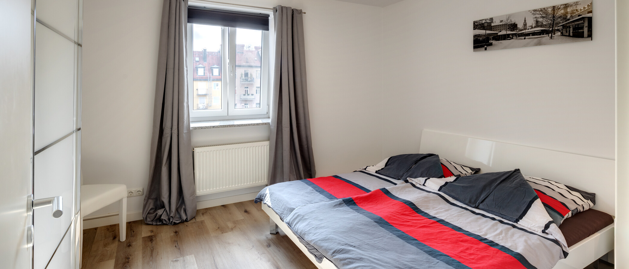 Wohnung München Schwabing-Nord (zw. Leopoldstraße & Englischen Garten) 01 2. Schlafzimmer	 5577