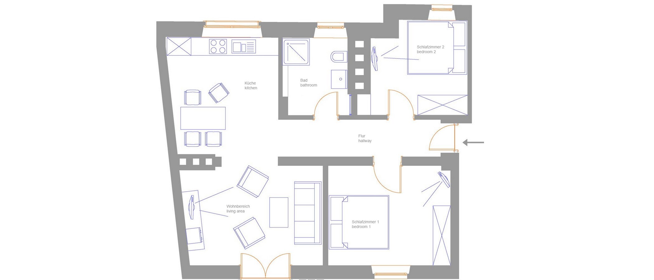 Wohnung München Schwabing-Nord (zw. Leopoldstraße & Englischen Garten) 01 Grundriss 5577