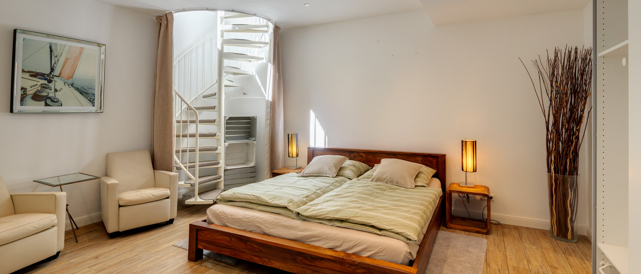 Maisonettewohnung München Lehel 01 Schlafbereich 581
