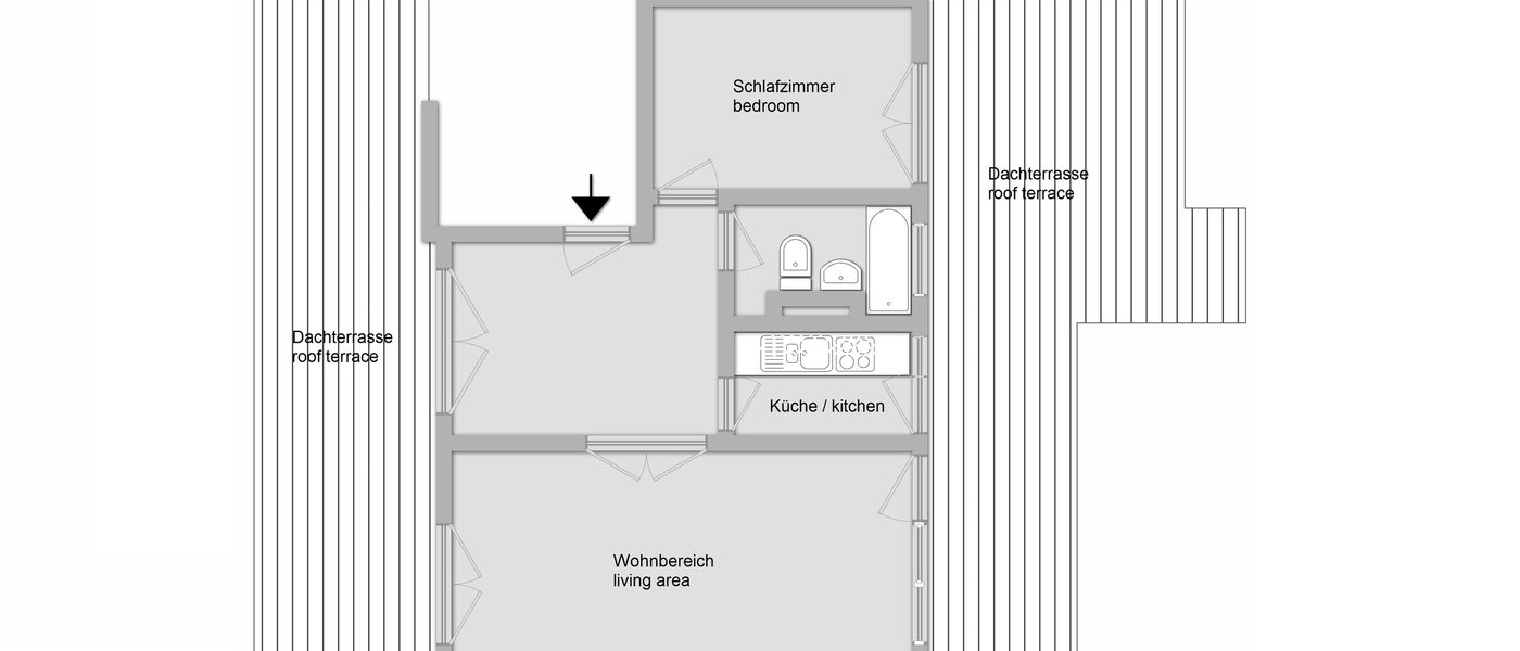 Dachterrassenwohnung München Sendling-Westpark 01 Grundriss 5946