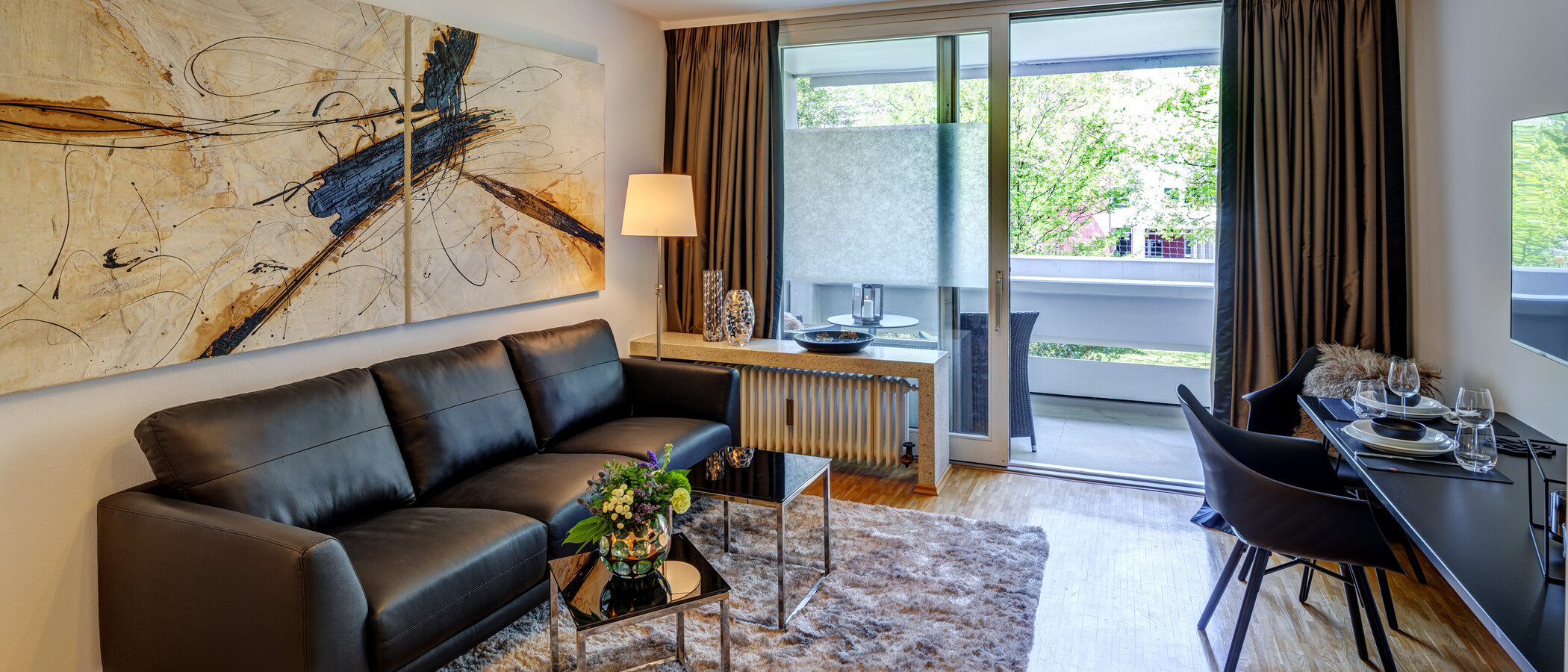 Wohnung München Arabellapark 01 Wohnbereich 6700