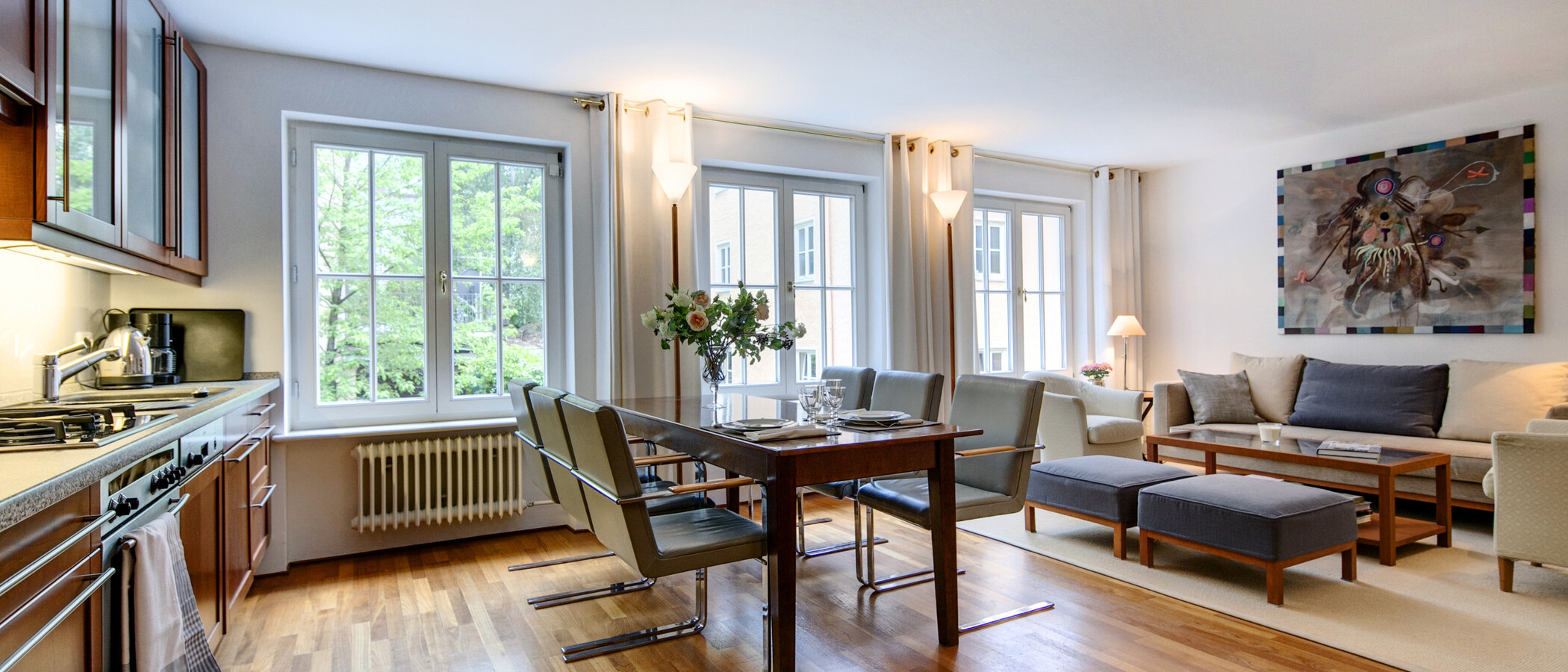 Maisonettewohnung München Schwabing (rechts der Leopoldstraße) 01 Wohnen 6884
