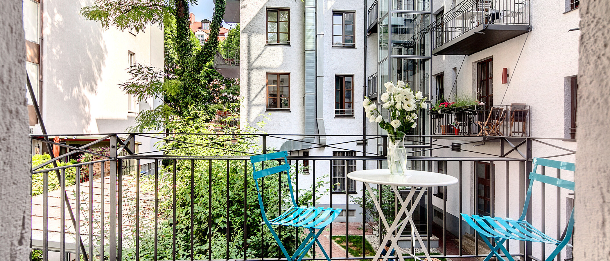 Wohnung München Schwabing-Nord (zw. Belgrad- & Leopoldstraße) 01 Balkon 6907