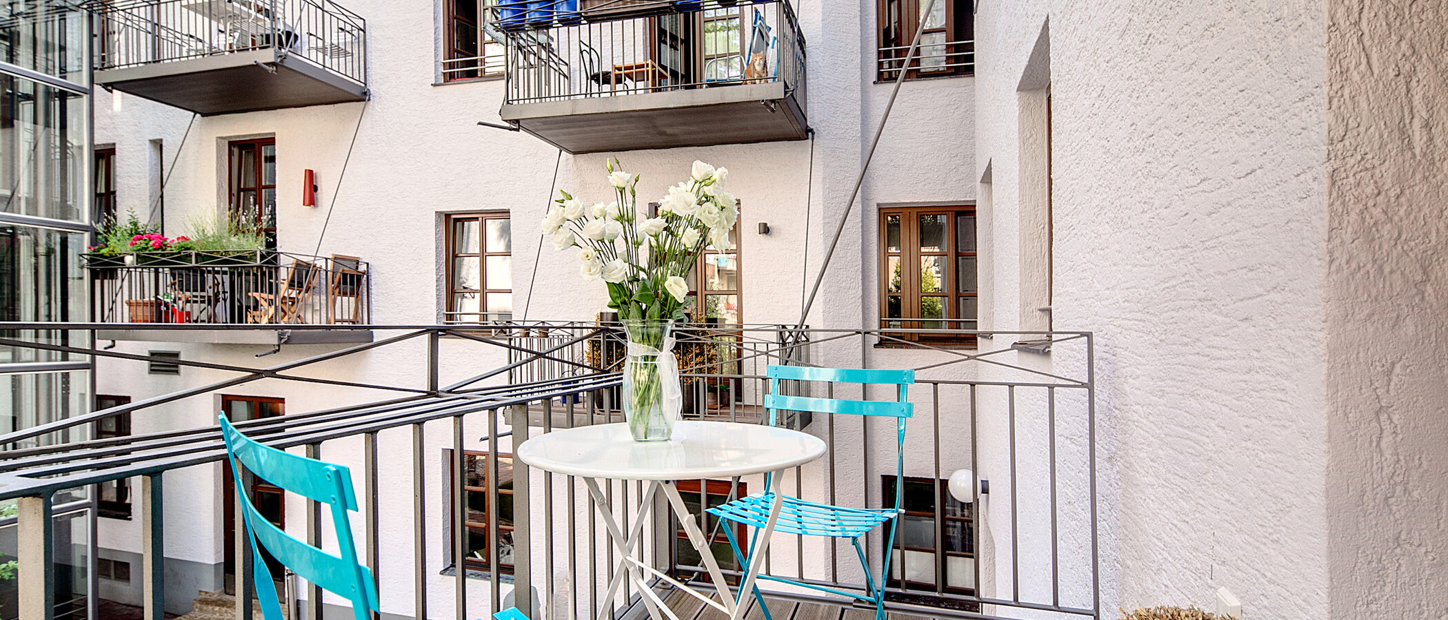 Wohnung München Schwabing-Nord (zw. Belgrad- & Leopoldstraße) 02 Balkon 6907