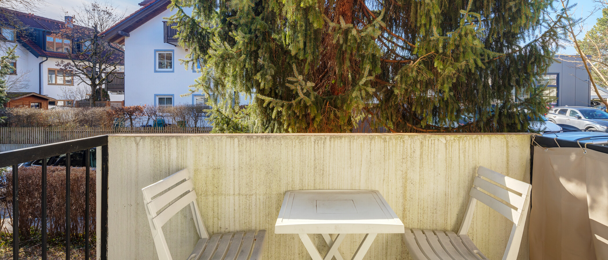 Apartment München Fasangarten 01 Balkon 7182