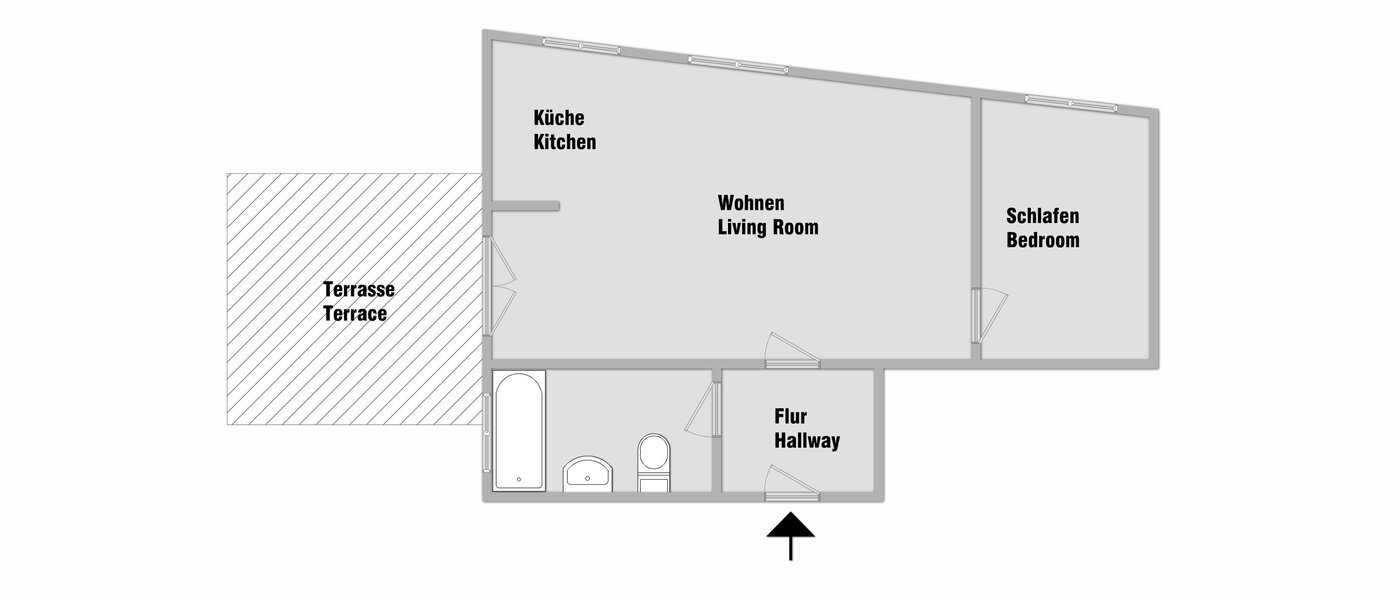 Dachterrassenwohnung München Schwabing-West 01 Grundriss 7226