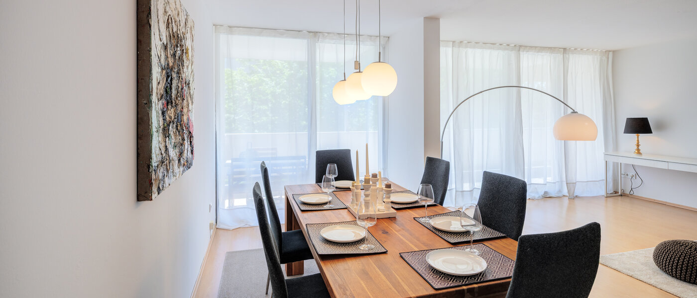 Wohnung München Schwabing-Nord (zw. Leopoldstraße & Englischen Garten) 03 Essbereich 7670