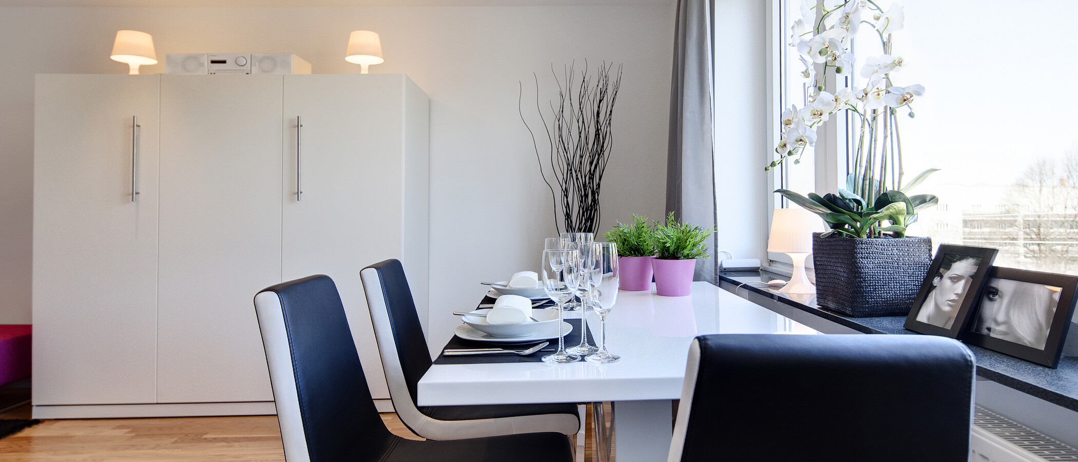 Apartment München Schwabing-West (rund um den Hohenzollernplatz) 02 Wohnbereich 7701