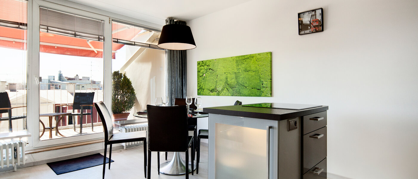 Dachterrassenwohnung München Schwabing-West (rund um den Hohenzollernplatz) 03 Küche 7704