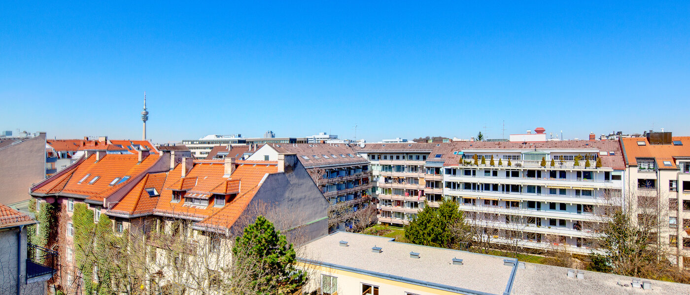 Dachterrassenwohnung München Schwabing-West (rund um den Hohenzollernplatz) 03 Aussicht 7704