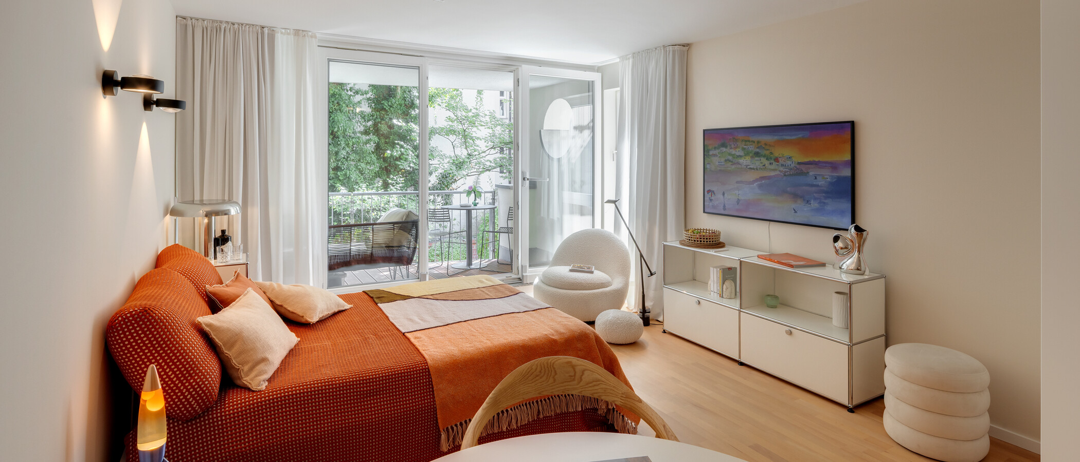Wohnung München Schwabing-West (rund um den Hohenzollernplatz) 02 Wohnbereich 7964