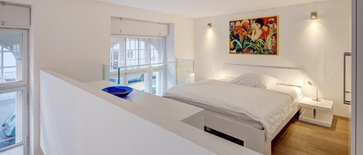 Galeriewohnung München Maxvorstadt 01 Schlafbereich 8163