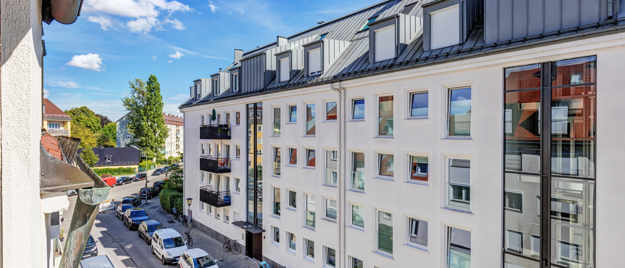 Maisonette-Galerie Wohnung München Nymphenburg 03 Aussicht 8333