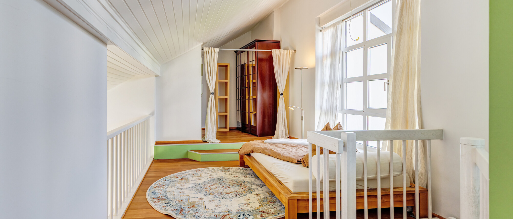 Maisonette-Galerie Wohnung München Nymphenburg 02 Schlafbereich 8333