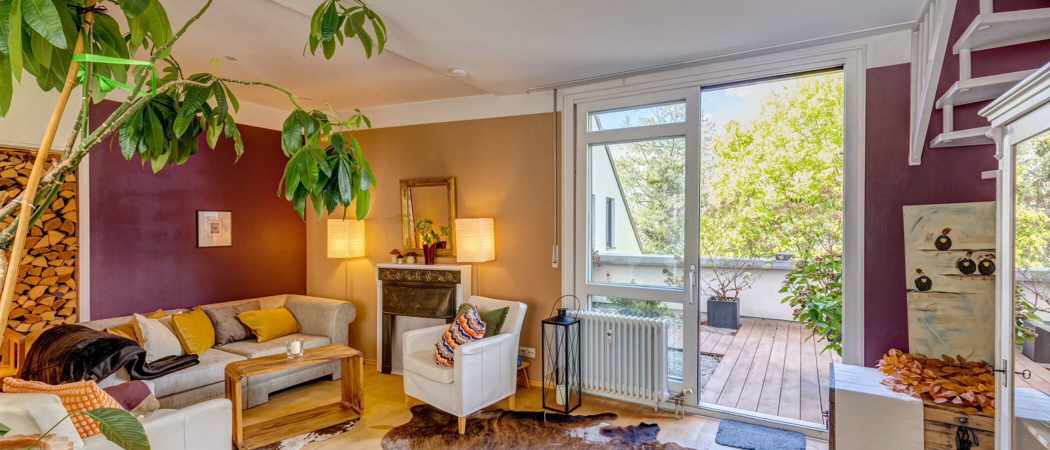 Maisonette-Galerie Wohnung München Nymphenburg 02 Wohnbereich 8333