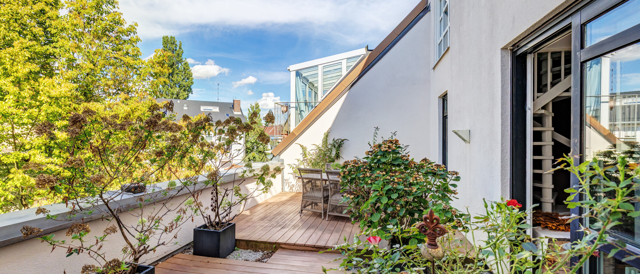 Maisonette-Galerie Wohnung München Nymphenburg 01 Dachterrasse 8333