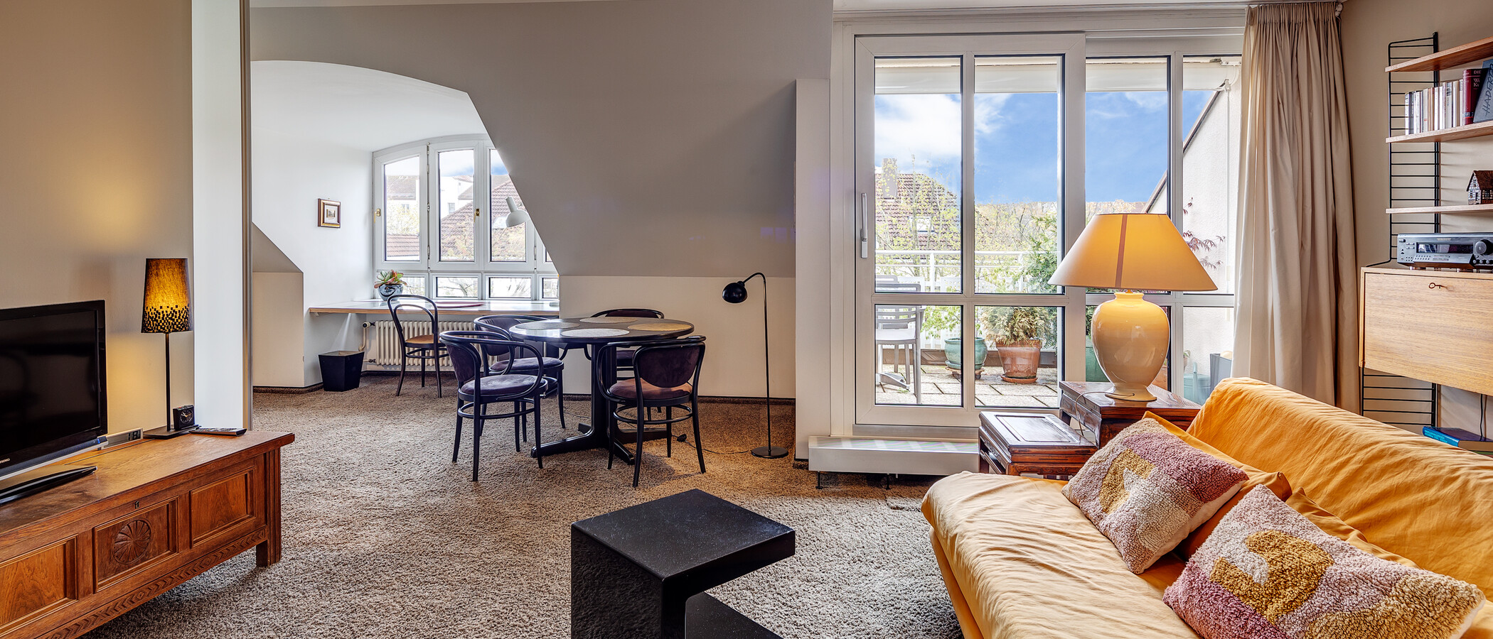 Dachgeschosswohnung München Denning 01 Wohnbereich 8585