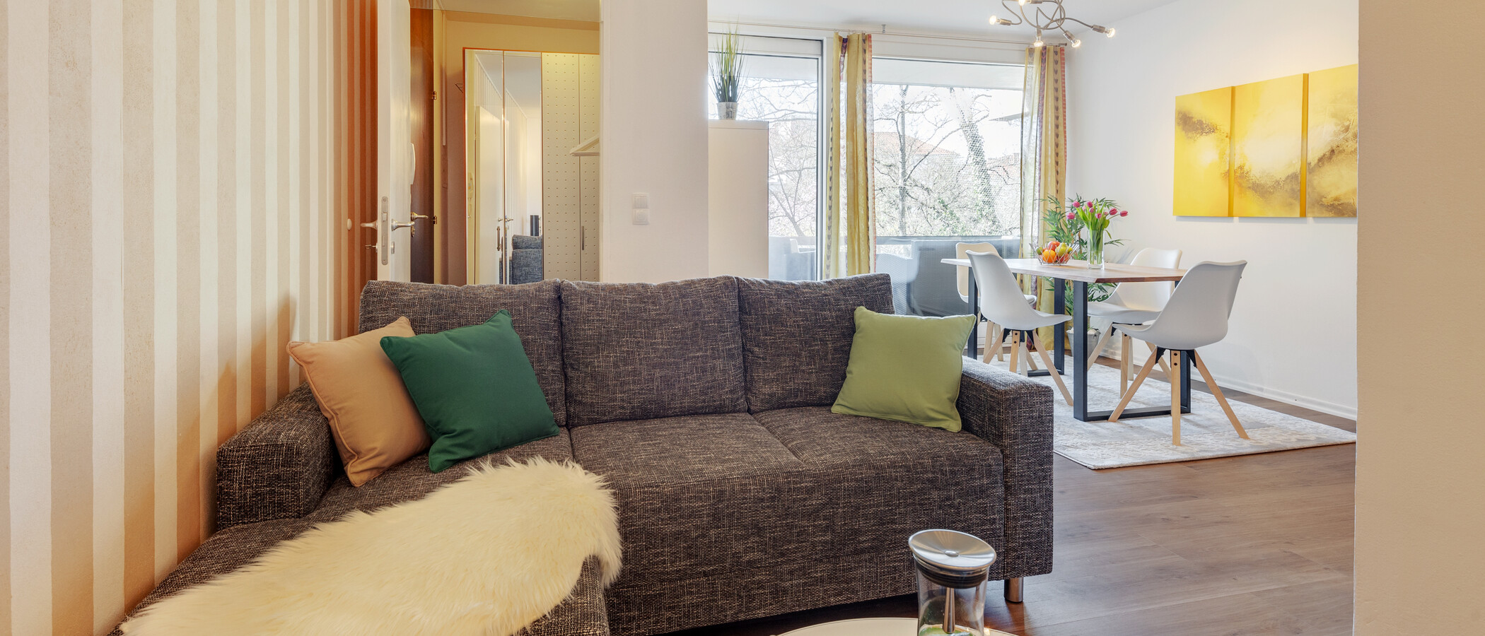 Wohnung München Schwabing-West (rund um den Bonner Platz) 02 Wohnbereich 8590