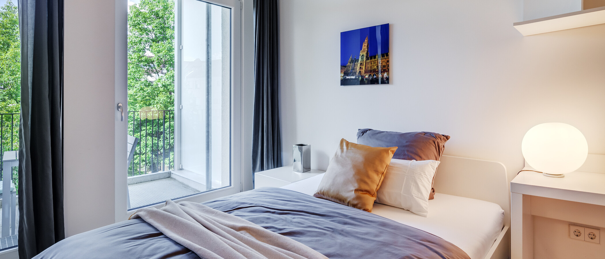 Wohnung München Bogenhausen 01 Schlafbereich 8796
