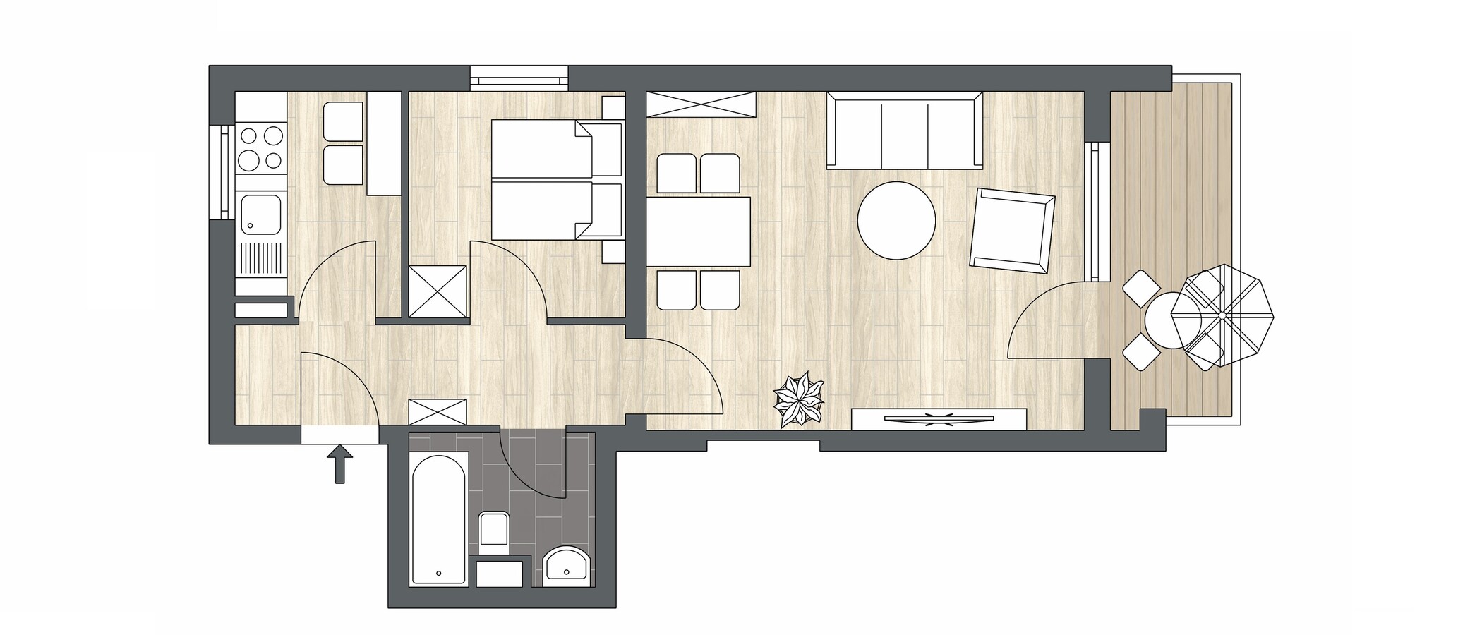 Wohnung München Thalkirchen 01 Grundriss 8820