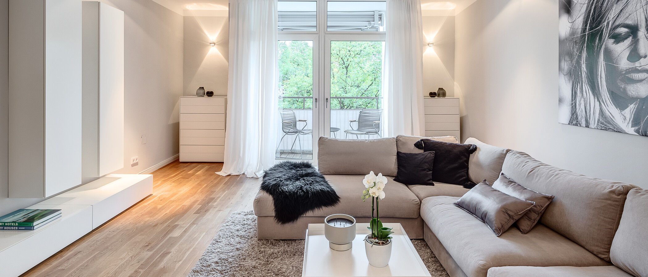 Wohnung München Schwabing-West (rund um den Hohenzollernplatz) 02 Wohnbereich 8850