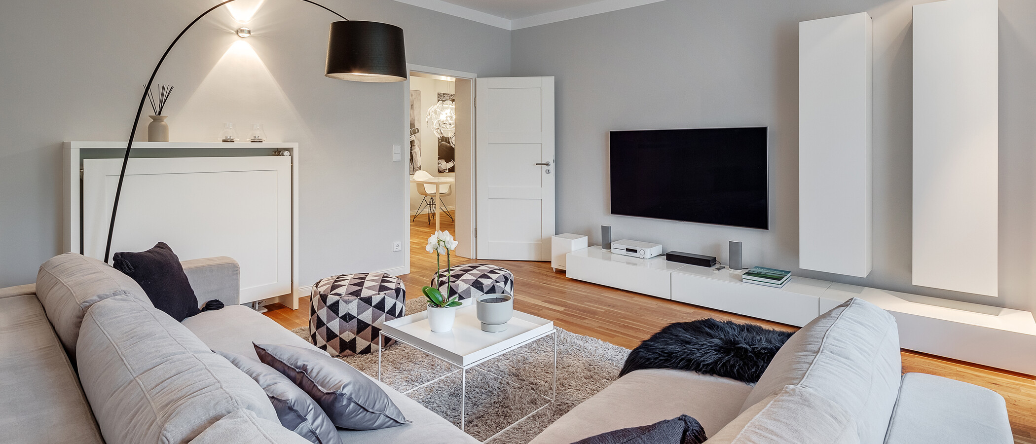 Wohnung München Schwabing-West (rund um den Hohenzollernplatz) 05 Wohnbereich 8850