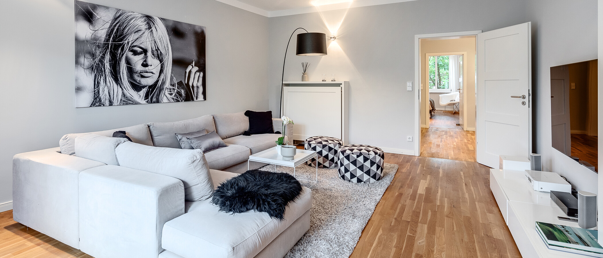 Wohnung München Schwabing-West (rund um den Hohenzollernplatz) 06 Wohnbereich 8850