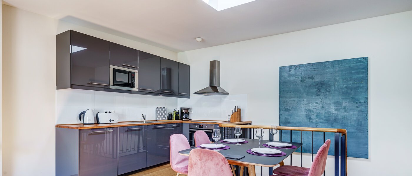 Dachterrassenwohnung München Altstadt 02 Küche 9009