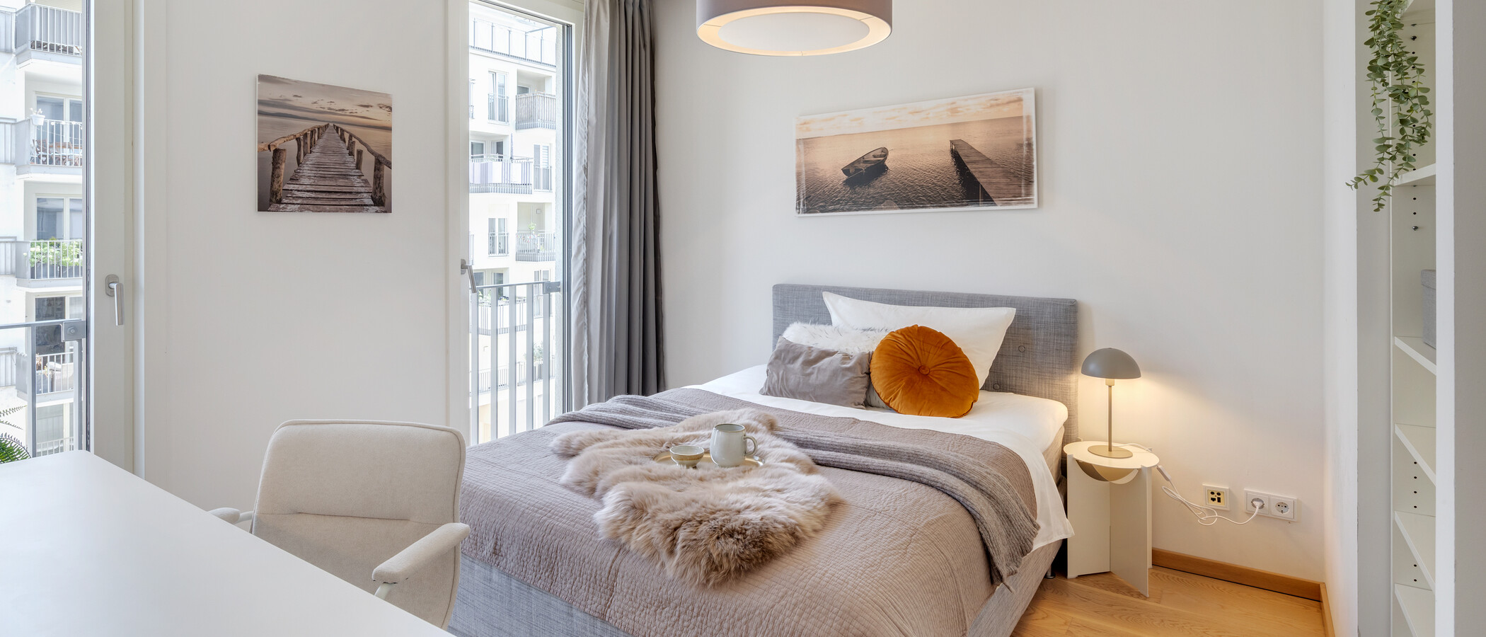 Wohnung München Maxvorstadt 01 2. Schlafzimmer	 9128