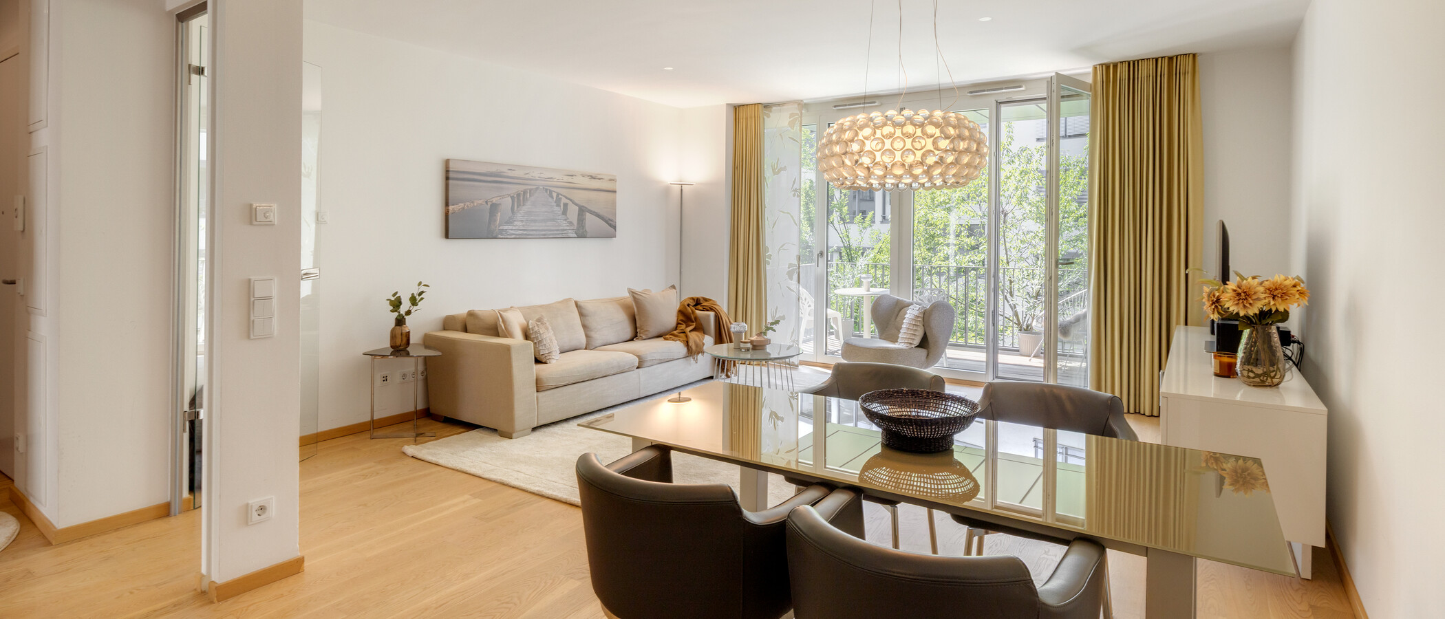 Wohnung München Maxvorstadt 04 Wohnbereich 9128