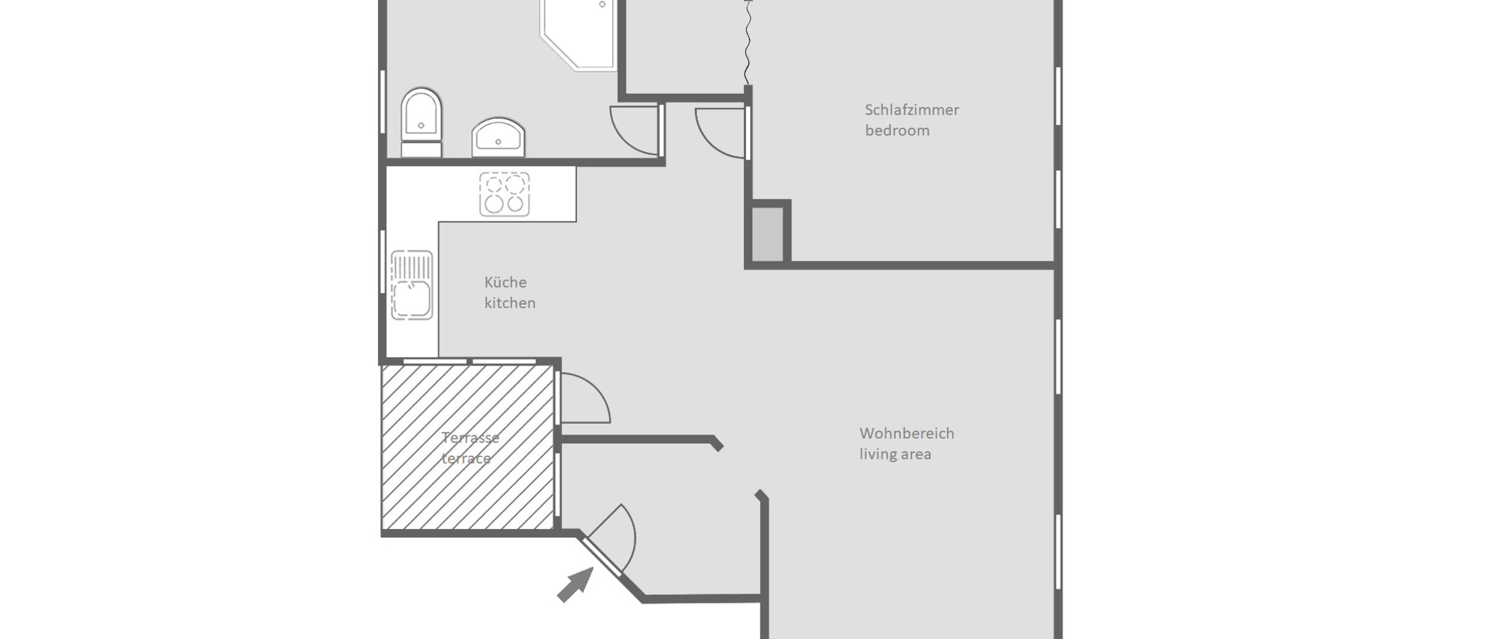Dachterrassenwohnung München Gärtnerplatzviertel 01 Grundriss 9135