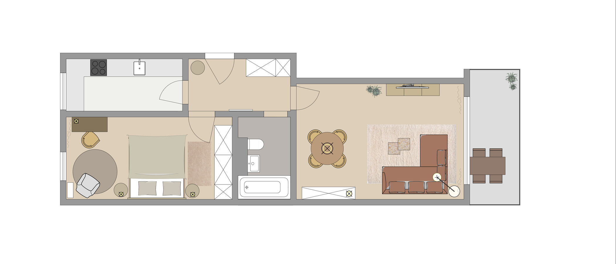 Wohnung Unterschleißheim Am Hart 01 Grundriss 955