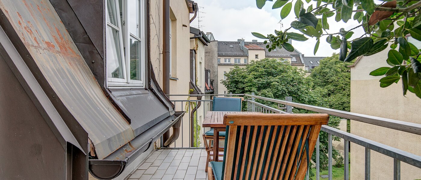 Maisonettewohnung München Lehel 02 Balkon 9580
