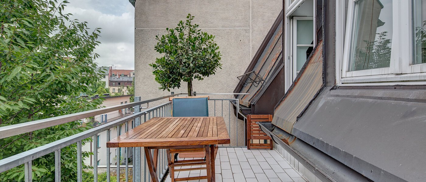 Maisonettewohnung München Lehel 03 Balkon 9580