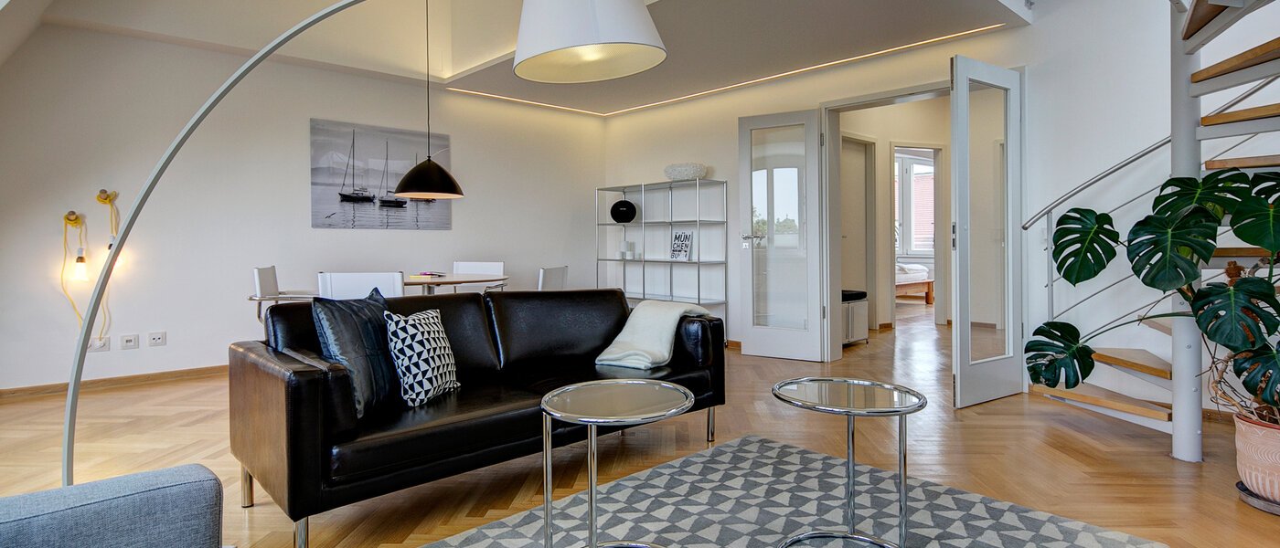 Dachterrassenwohnung München Schwabing-Nord (zw. Belgrad- & Leopoldstraße) 02 Wohnen 9584