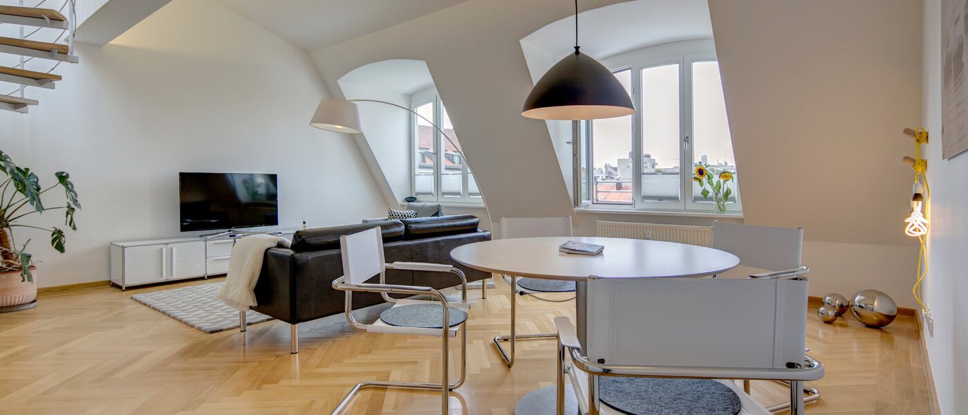 Dachterrassenwohnung München Schwabing-Nord (zw. Belgrad- & Leopoldstraße) 03 Wohnen 9584