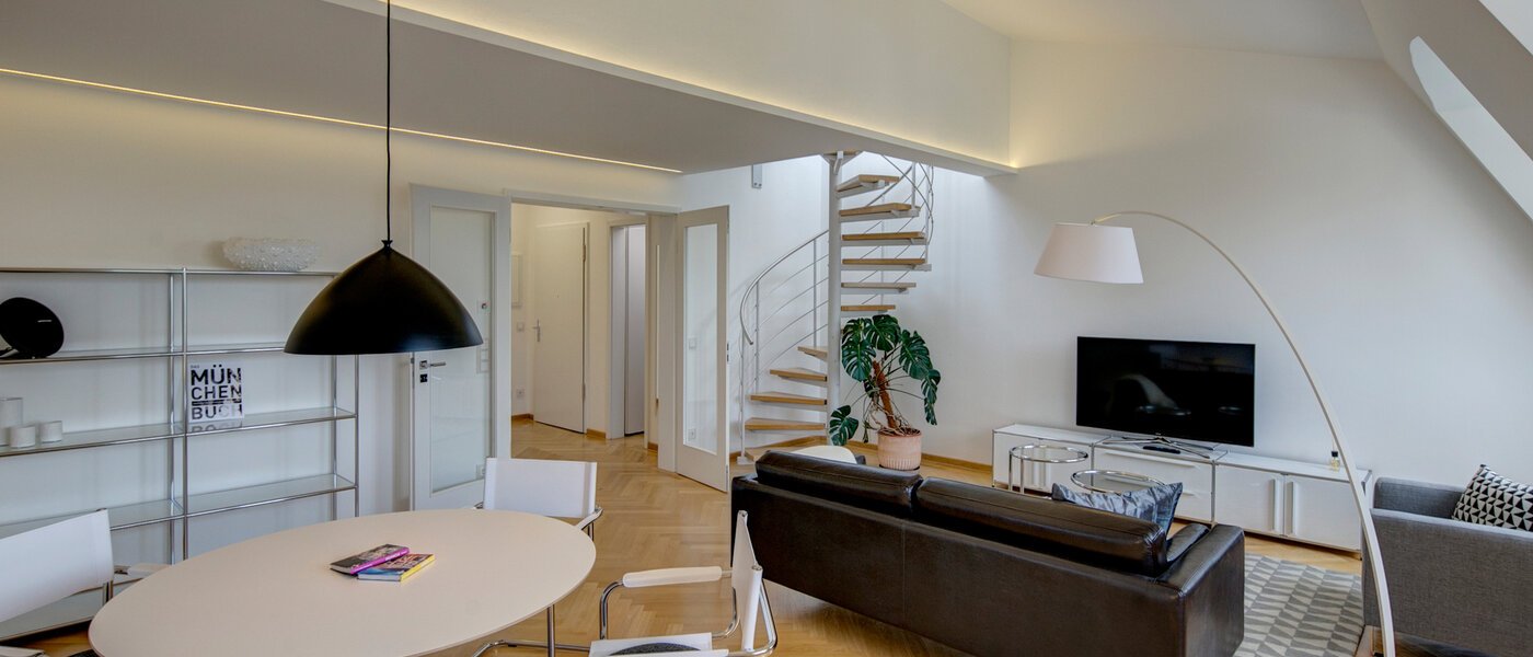 Dachterrassenwohnung München Schwabing-Nord (zw. Belgrad- & Leopoldstraße) 04 Wohnen 9584