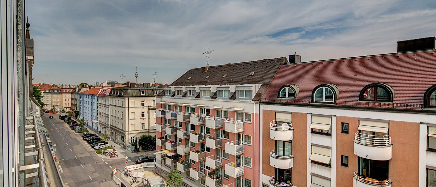 Dachterrassenwohnung München Schwabing-Nord (zw. Belgrad- & Leopoldstraße) 05 Aussicht 9584