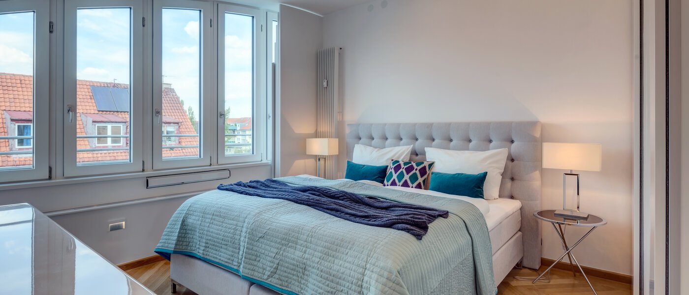 Dachterrassenwohnung München Schwabing 02 Schlafen 9602