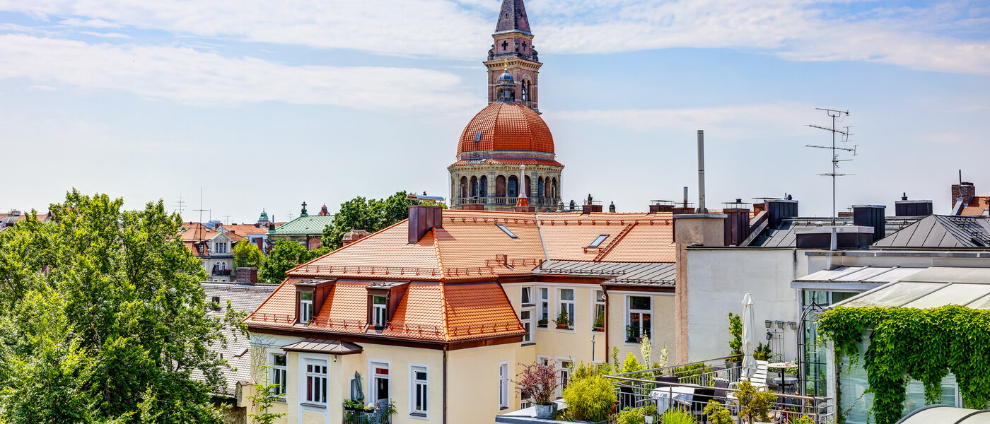 Dachterrassenwohnung München Schwabing 06 Aussicht 9602
