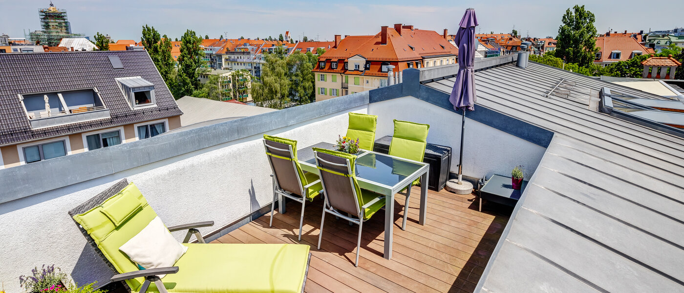 Dachterrassenwohnung München Schwabing 02 Dachterrasse 9602