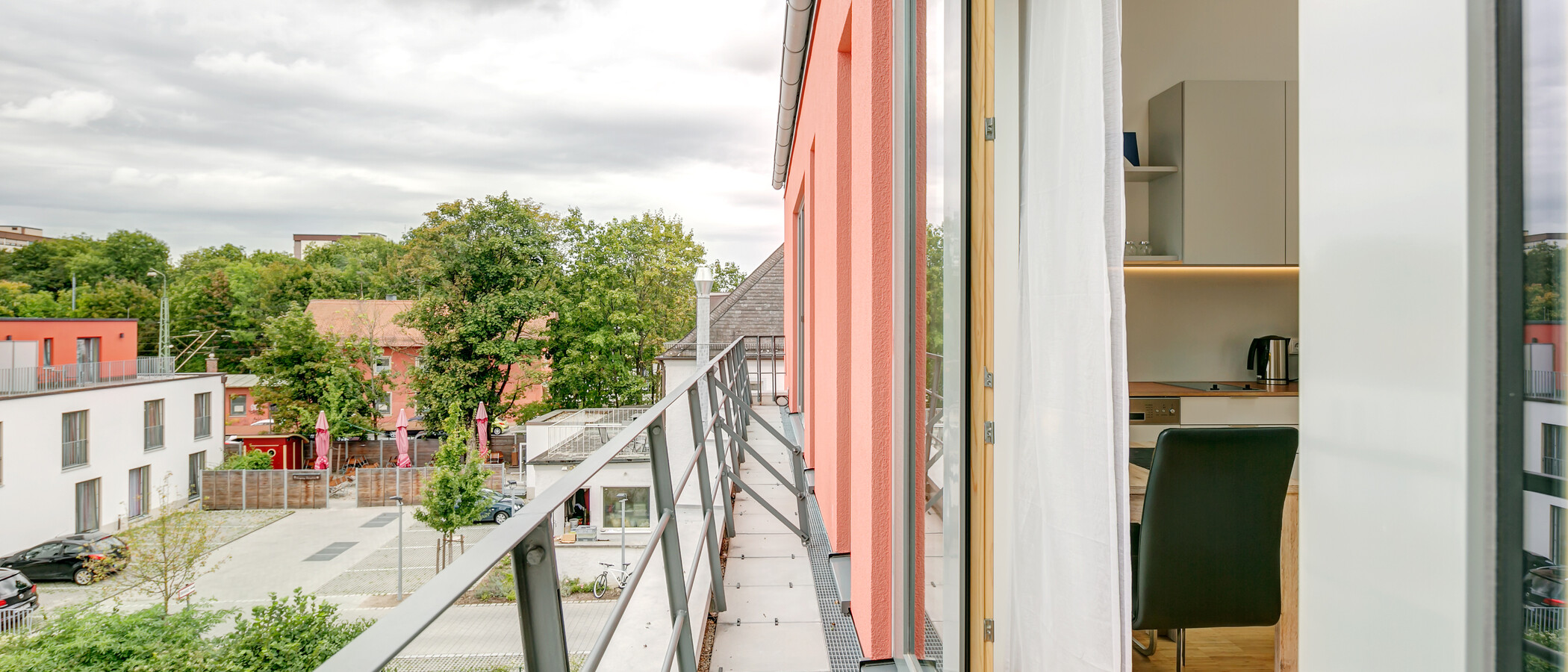 Maisonette-Galerie Wohnung Unterschleißheim Lohhof 02 Balkon 9677