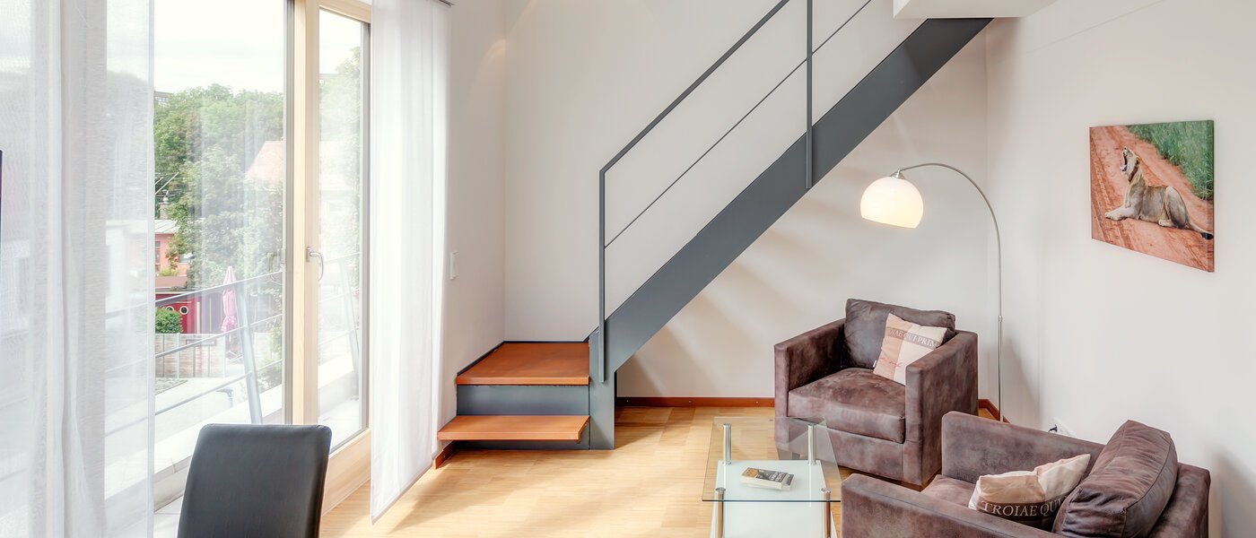 Maisonette-Galerie Wohnung Unterschleißheim 01 Wohnen 9678