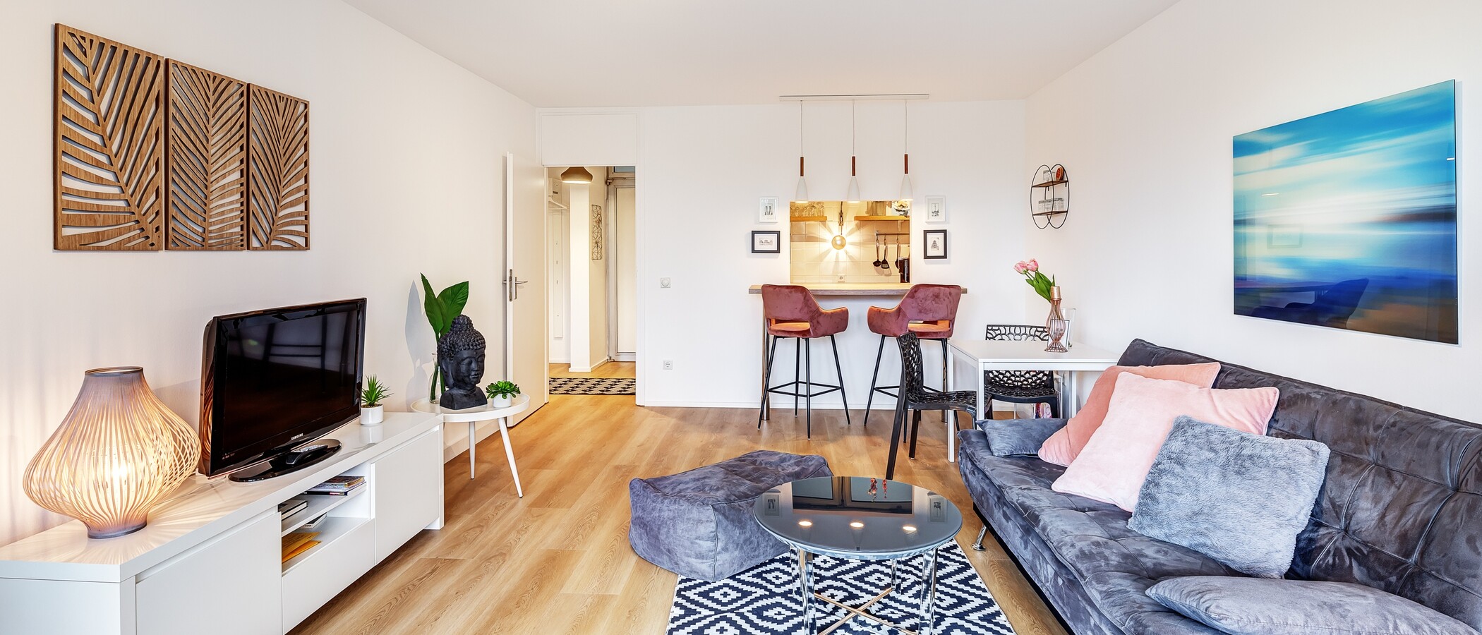 Wohnung München Schwabing-Nord (zw. Leopoldstraße & Englischen Garten) 01 Wohnbereich 9789