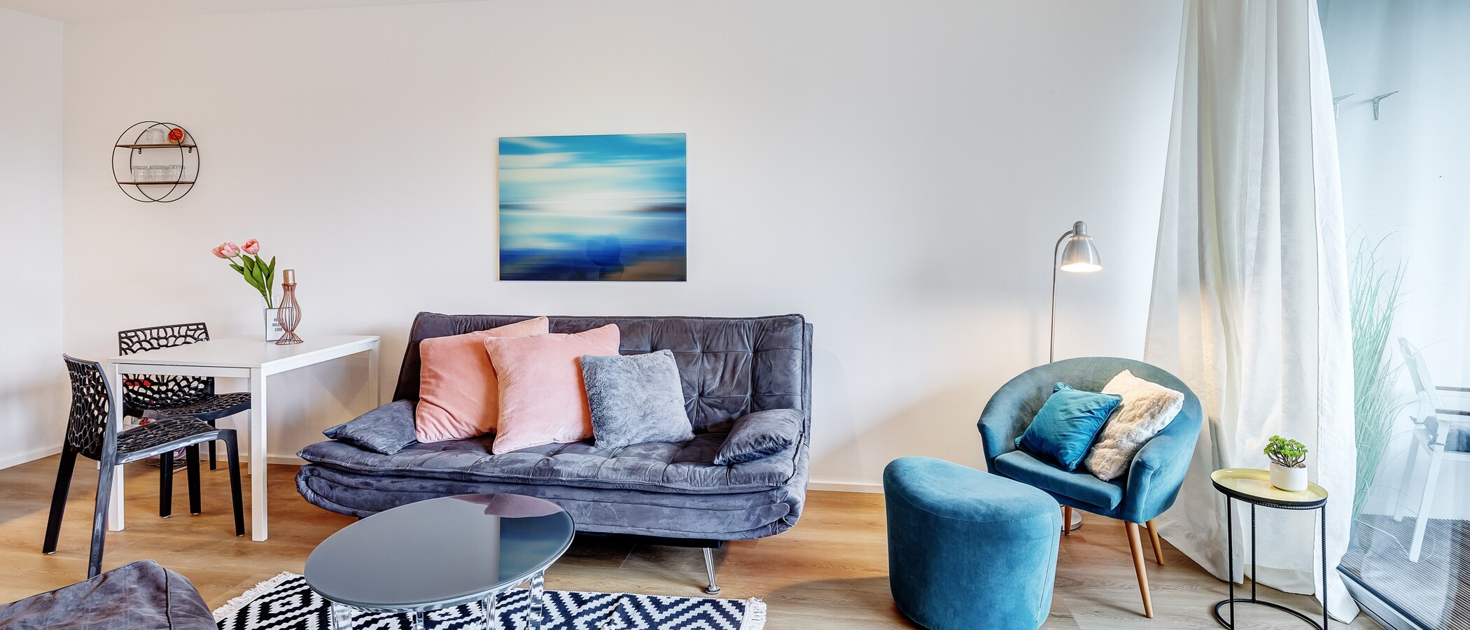 Wohnung München Schwabing-Nord (zw. Leopoldstraße & Englischen Garten) 03 Wohnbereich 9789