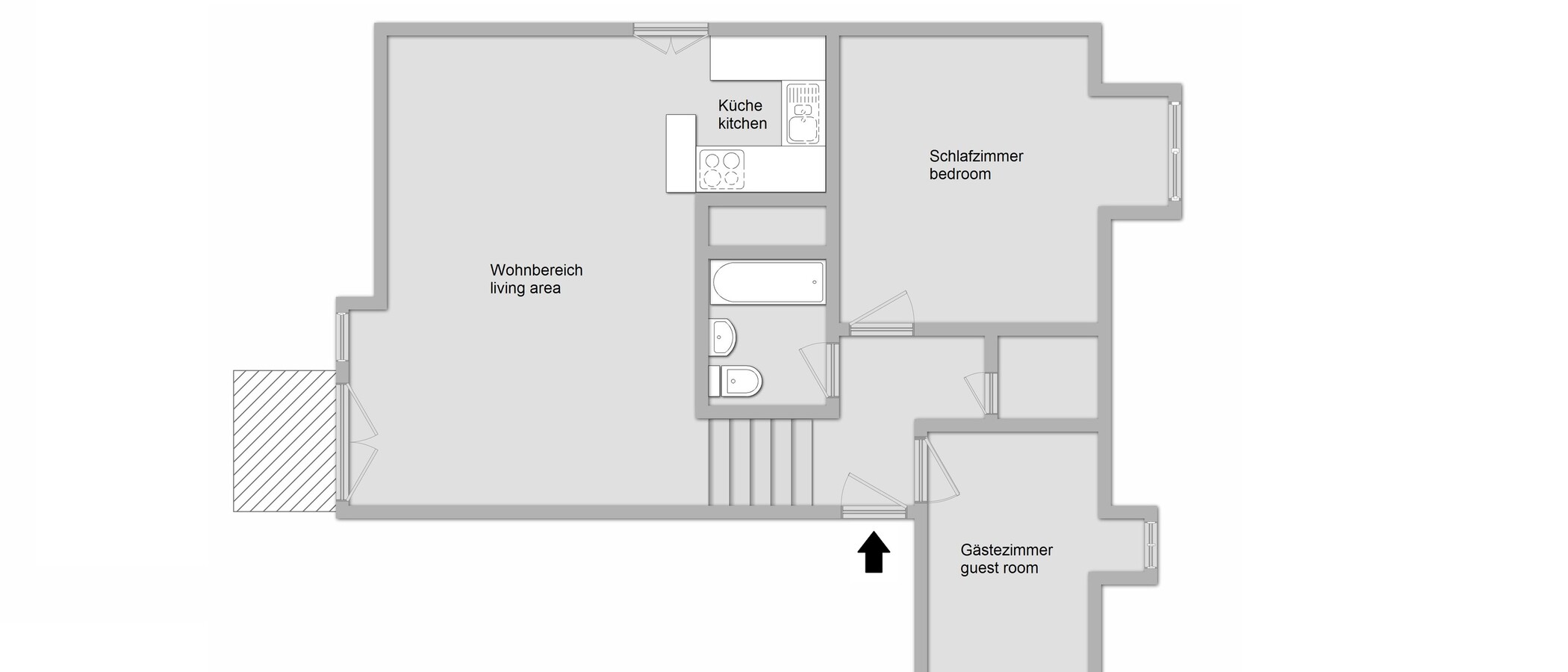 Dachgeschosswohnung Ottobrunn 01 Grundriss 9824