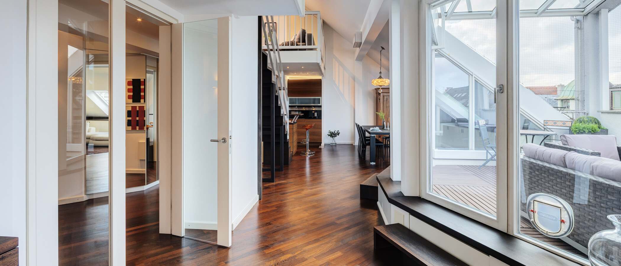 Maisonette-Galerie Wohnung München Maxvorstadt - Museumsviertel 05 Flur/Gang 9925