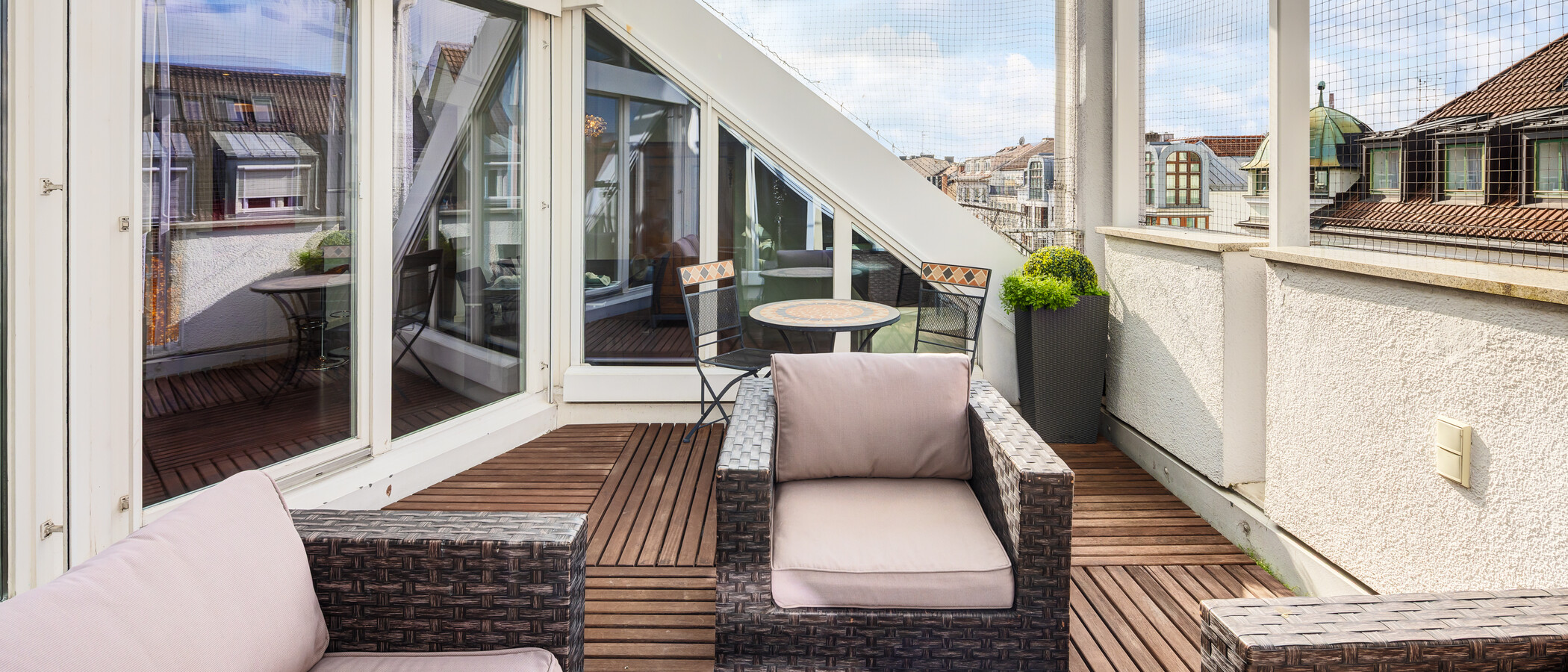 Maisonette-Galerie Wohnung München Maxvorstadt - Museumsviertel 03 Dachterrasse 9925