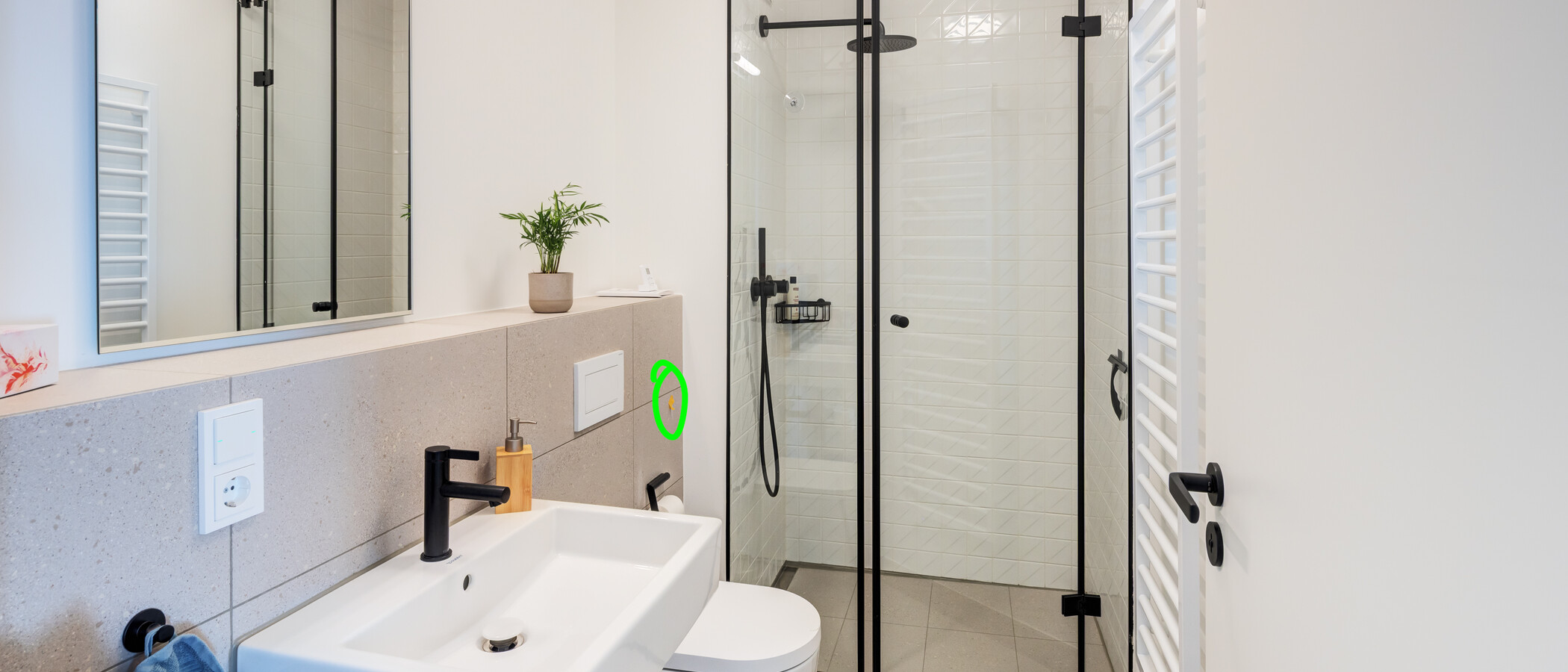Villa München Schwabing - Domagkpark 01 Badezimmer 995